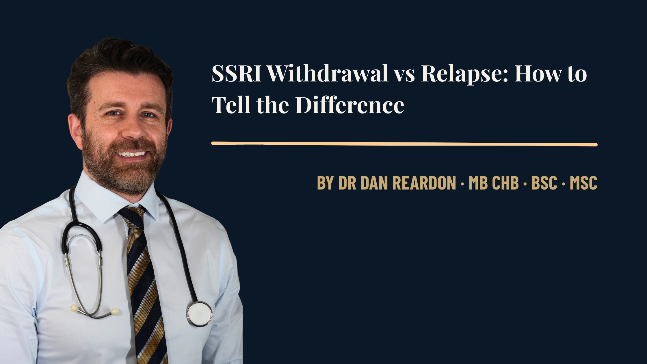 SSRI withdrawal versus relapse